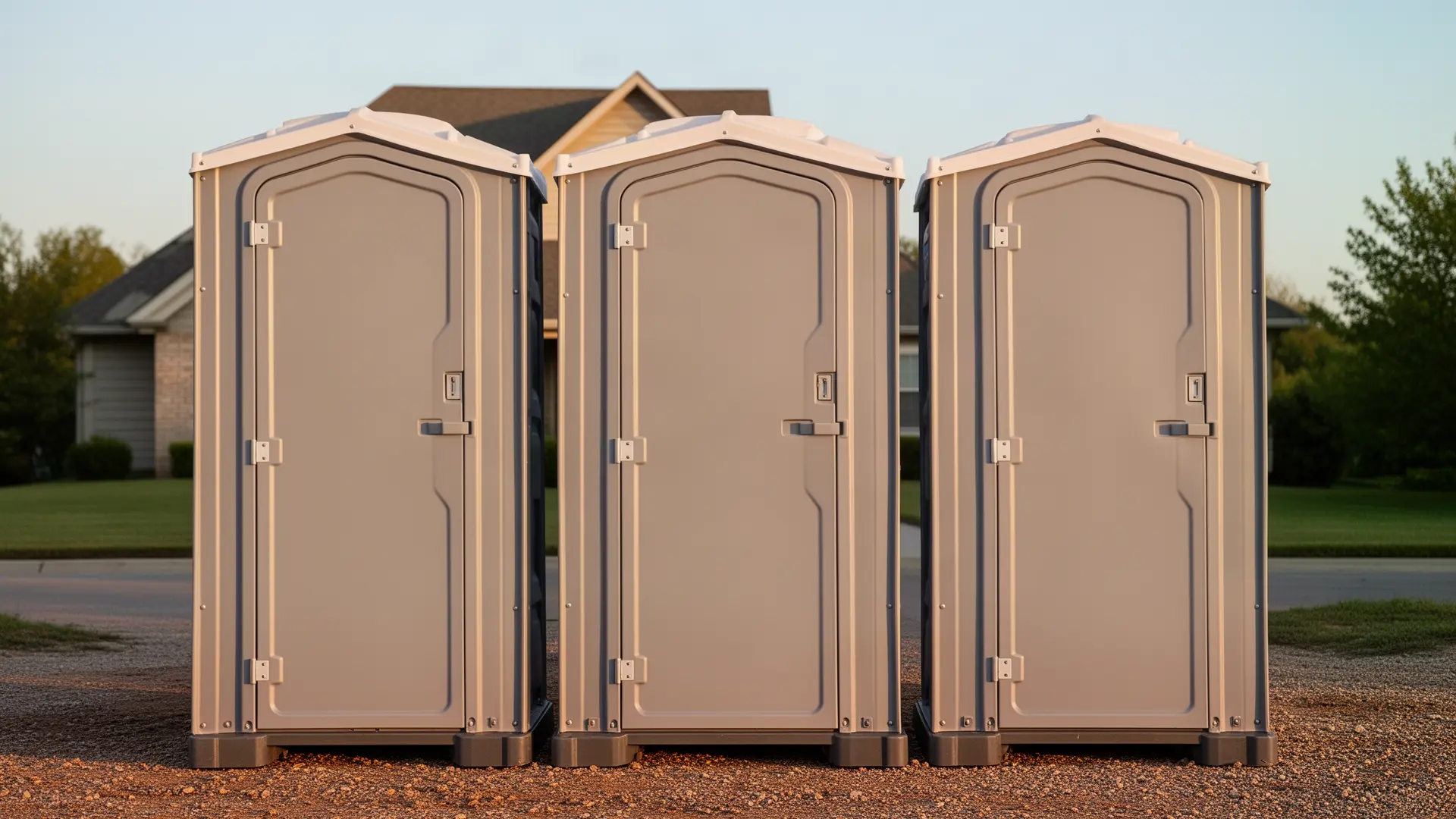 Clean porta potty unit from O'Shea & Barnhart Porta Potties LLC in Irving, TX